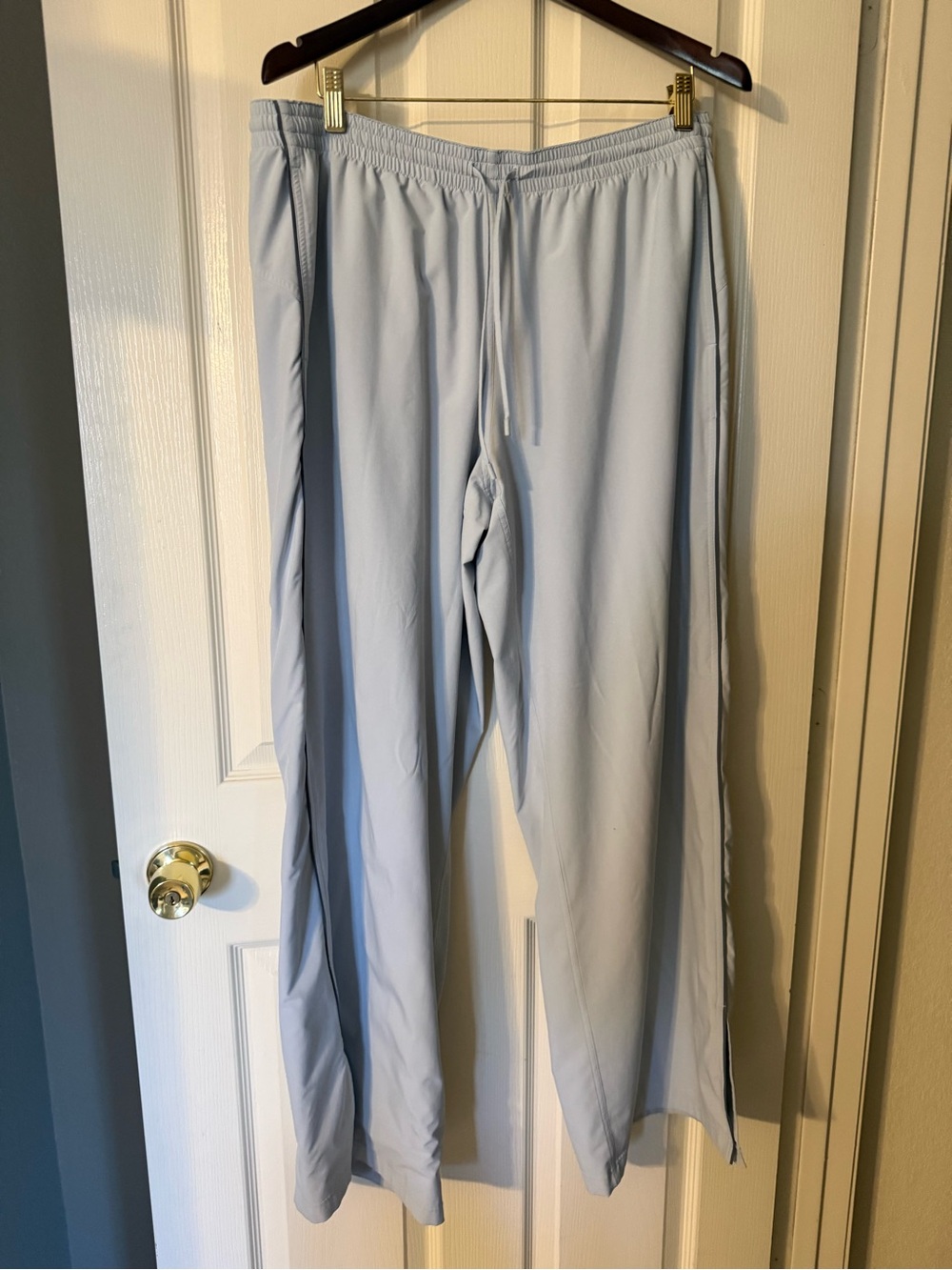 Light Blue Lululemon wide leg Drawstring Track Pants